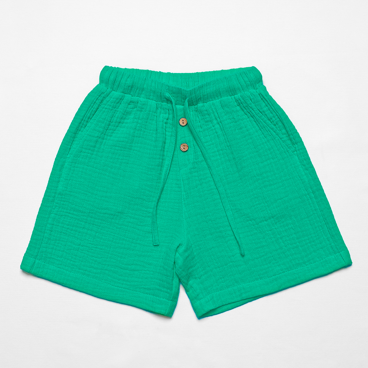 Pantaloni scurți din muselină - Harmoy, Emerald